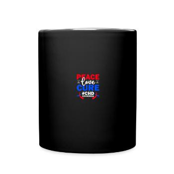 Congenital heart defect CHD consciousness - Full Colour Mug - black - Front
