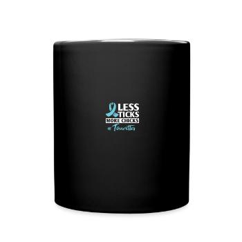 Awareness of Tourette's syndrome - Full Colour Mug - black - Front