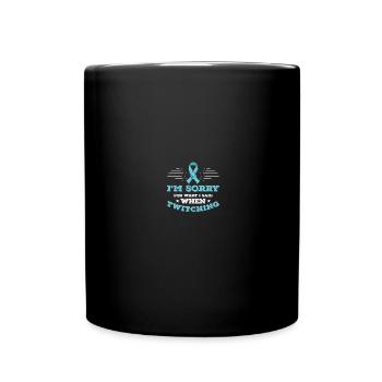 Awareness of Tourette's syndrome - Full Colour Mug - black - Front