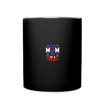Congenital heart defect CHD consciousness - Full Colour Mug - black - Front