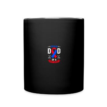 Congenital heart defect CHD consciousness - Full Colour Mug - black - Front