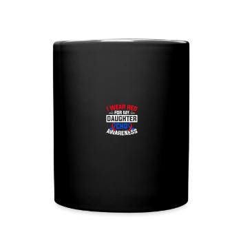 Congenital heart defect CHD consciousness - Full Colour Mug - black - Front