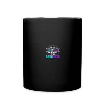 Sunflower Suicide Prevention Suicide Education - Full Colour Mug - black - Front