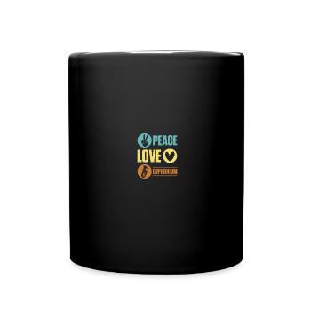 Tiefes Blech Marschieren Bariton Euphonium - Tasse einfarbig - Schwarz - Vorne