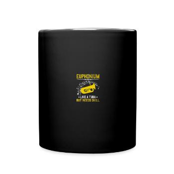 Tiefes Blech Marschieren Bariton Euphonium - Tasse einfarbig - Schwarz - Vorne