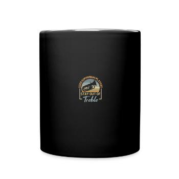 Tiefes Blech Marschieren Bariton Euphonium - Tasse einfarbig - Schwarz - Vorne