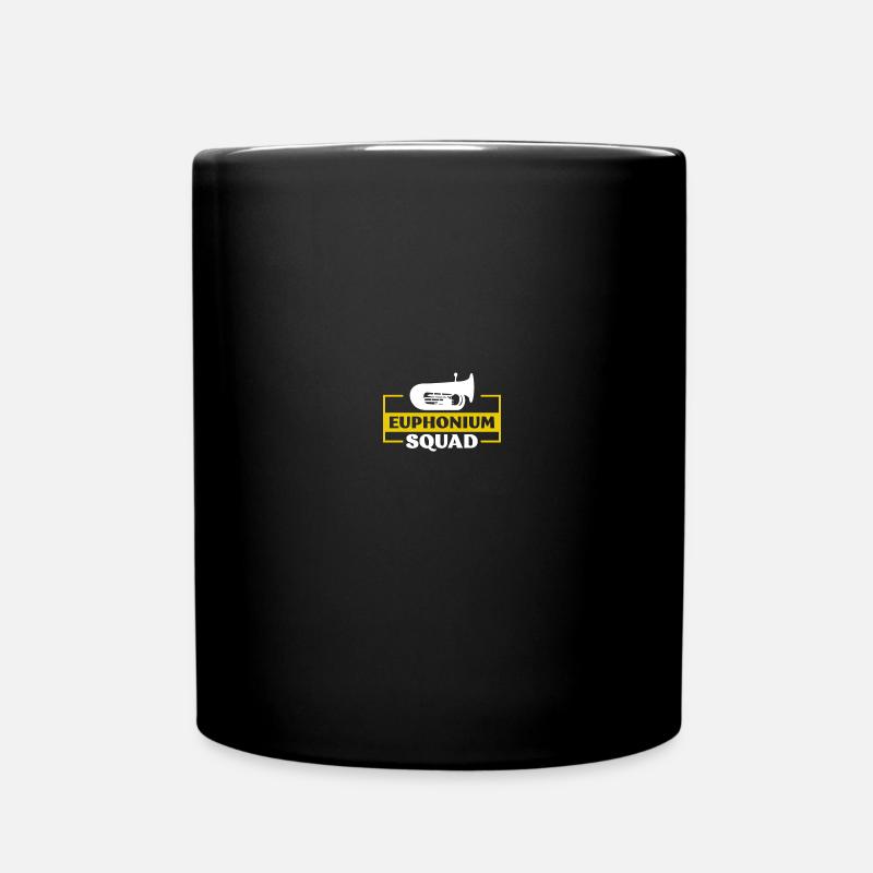 Tiefes Blech Marschieren Bariton Euphonium - Tasse einfarbig - Schwarz