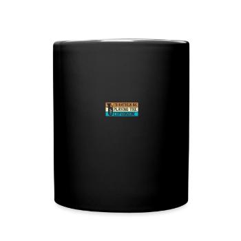 Tiefes Blech Marschieren Bariton Euphonium - Tasse einfarbig - Schwarz - Vorne