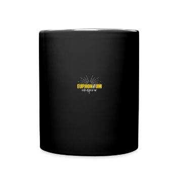 Tiefes Blech Marschieren Bariton Euphonium - Tasse einfarbig - Schwarz - Vorne