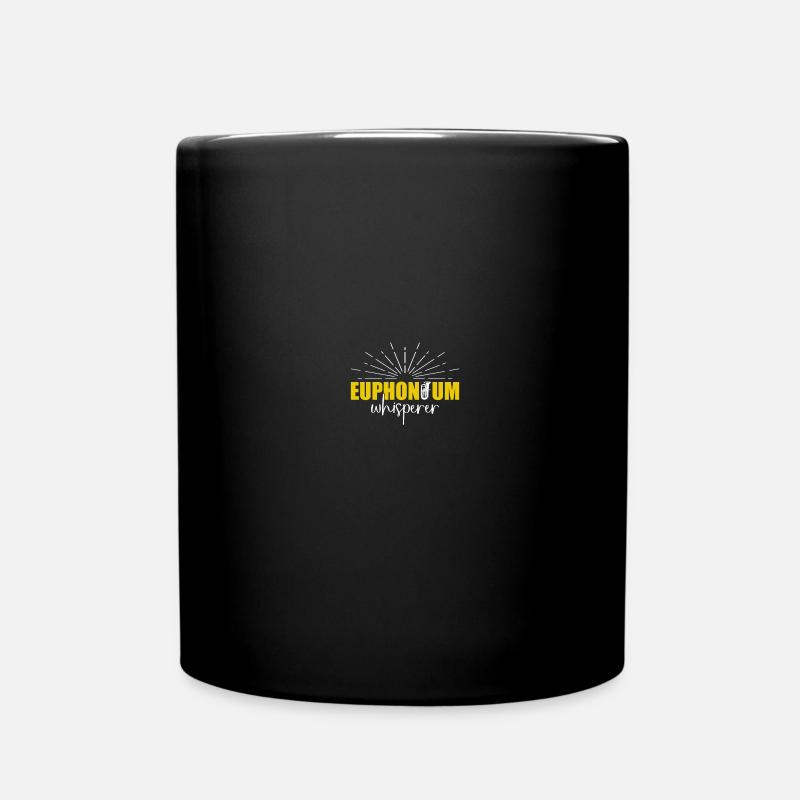 Tiefes Blech Marschieren Bariton Euphonium - Tasse einfarbig - Schwarz