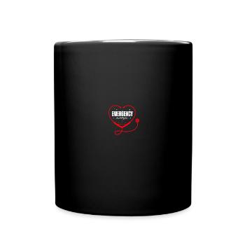 Nurse in the emergency room - Full Colour Mug - black - Front