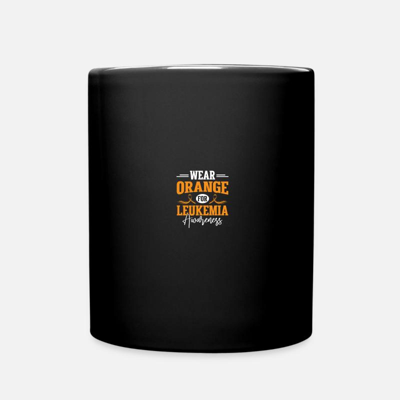 Orange tragen - Leukämie-Bewusstsein - Tasse einfarbig - Schwarz