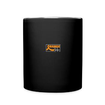 Orange tragen - Leukämie-Bewusstsein - Tasse einfarbig - Schwarz - Vorne
