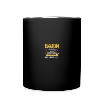 Majorette dancer drum major - Full Colour Mug - black - Front