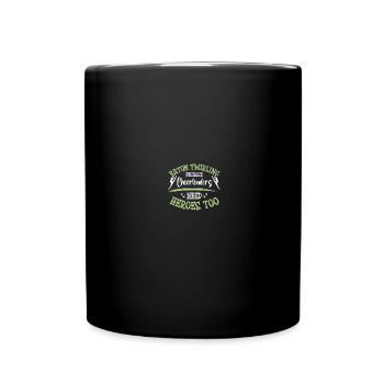 Majorette dancer drum major - Full Colour Mug - black - Front