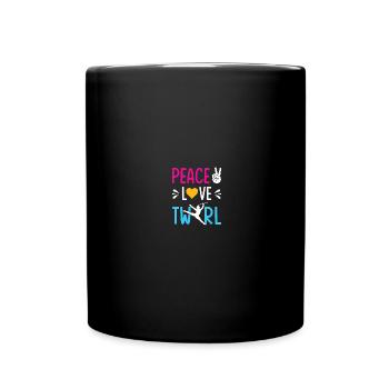 Majorette dancer drum major - Full Colour Mug - black - Front