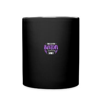 Majorette dancer drum major - Full Colour Mug - black - Front