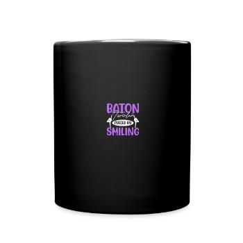 Majorette dancer drum major - Full Colour Mug - black - Front