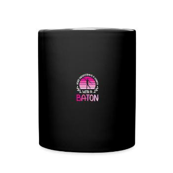 Majorette danseuse tambour-major - Mug uni - noir - Devant