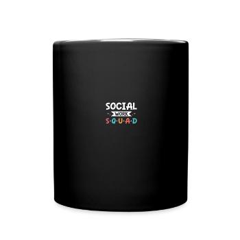 Travailleur social scolaire - Mug uni - noir - Devant