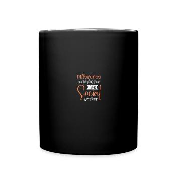 Travailleur social scolaire - Mug uni - noir - Devant