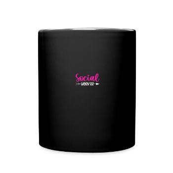 Travailleur social scolaire - Mug uni - noir - Devant