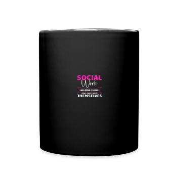 Travailleur social scolaire - Mug uni - noir - Devant