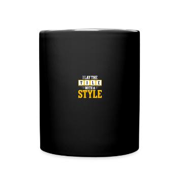 Flooring installation Flooring installers Contractors - Full Colour Mug - black - Front