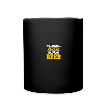 Flooring installation Flooring installers Contractors - Full Colour Mug - black - Front