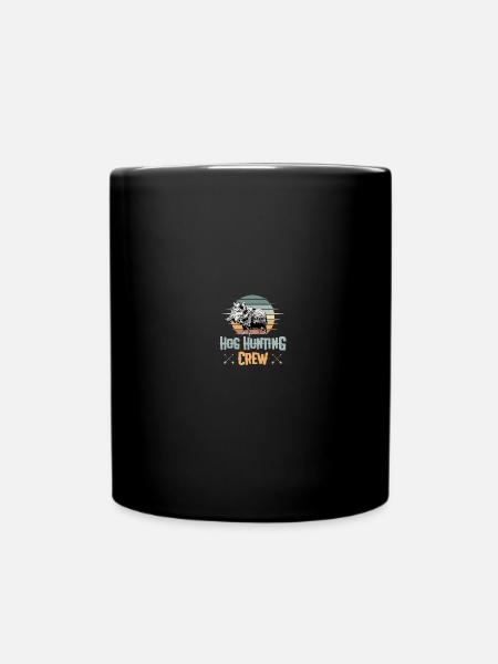 Hog Hunter Schweinejagd - Tasse einfarbig - Schwarz