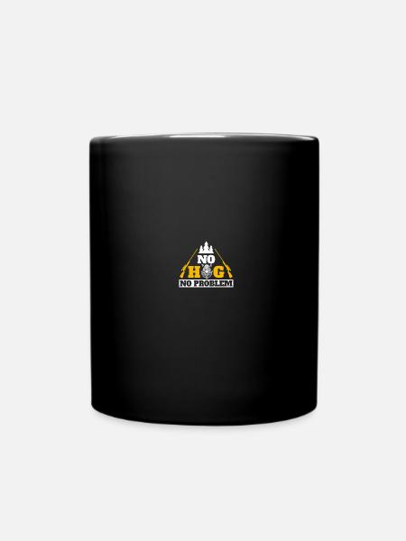 Hog Hunter Schweinejagd - Tasse einfarbig - Schwarz