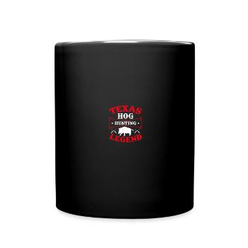 Hog Hunter Schweinejagd - Tasse einfarbig - Schwarz - Vorne