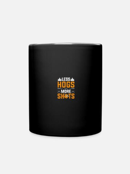 Hog Hunter Schweinejagd - Tasse einfarbig - Schwarz