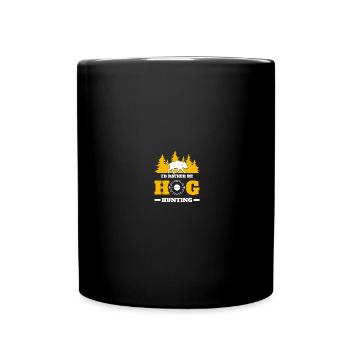 Hog Hunter Pig Hunt - Full Colour Mug - black - Front