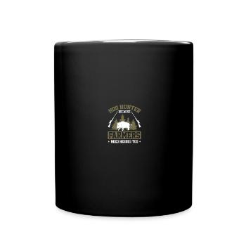 Hog Hunter Pig Hunt - Full Colour Mug - black - Front