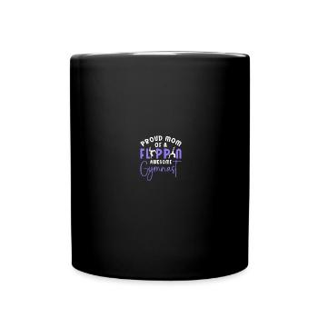 Proud gymnastics mom - Full Colour Mug - black - Front