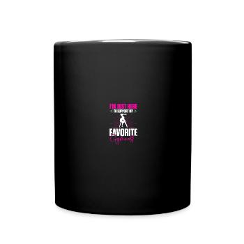 Proud gymnastics mom - Full Colour Mug - black - Front