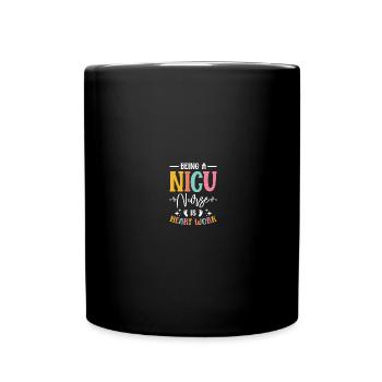 NICU sister - Full Colour Mug - black - Front