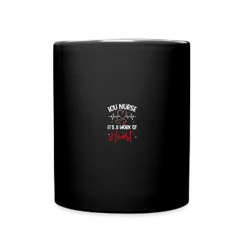 Soins intensifs infirmiers - Mug uni - noir - Devant
