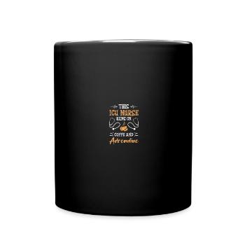 Infirmière en soins intensifs - Mug uni - noir - Devant