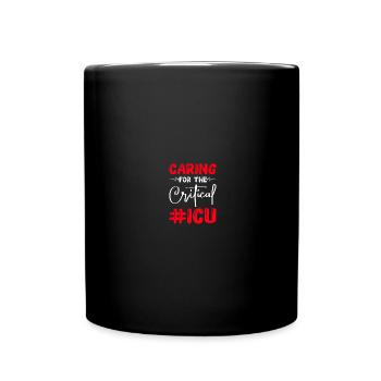 Infirmière en soins intensifs - Mug uni - noir - Devant