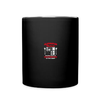 Technicien d’ascenseur Mécanicien d’ascenseur - Mug uni - noir - Devant