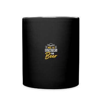 Technicien d’ascenseur Mécanicien d’ascenseur - Mug uni - noir - Devant