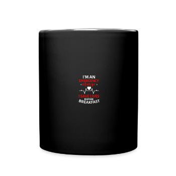 ER Nurse Emergency Nurse - Full Colour Mug - black - Front