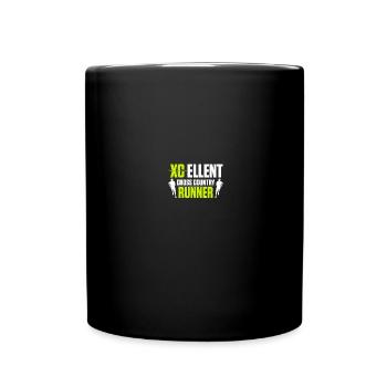 Cross-country skiers Cross-country skiing - Full Colour Mug - black - Front