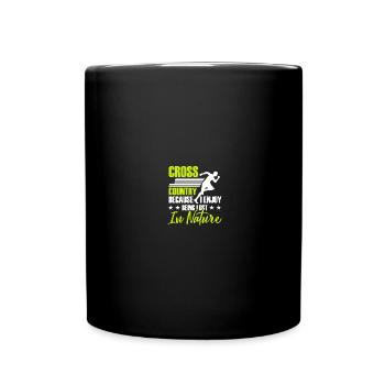 Ski de fond Coureurs Ski de fond - Mug uni - noir - Devant
