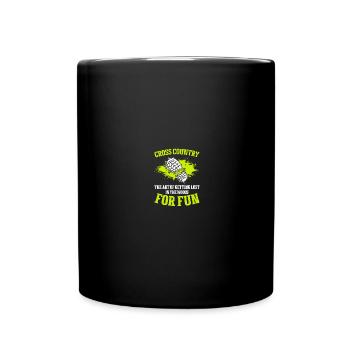 Ski de fond Coureurs Ski de fond - Mug uni - noir - Devant