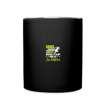 Ski de fond Coureurs Ski de fond - Mug uni - noir - Devant