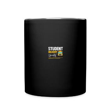 Busfahrer Schulbusfahrer - Tasse einfarbig - Schwarz - Vorne