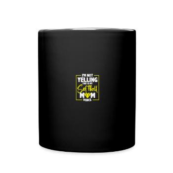 Baseball Softball Mom - Full Colour Mug - black - Front